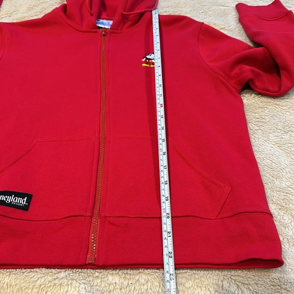 Disneyland Resort Walt Disney Kids Sz L Red Mickey Mouse Full Zippered Hoodie - Picture 7 of 12